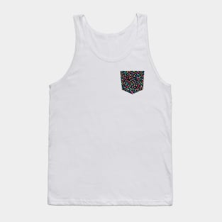 Pocket - PETALS BLACK MULTICOLORED Tank Top